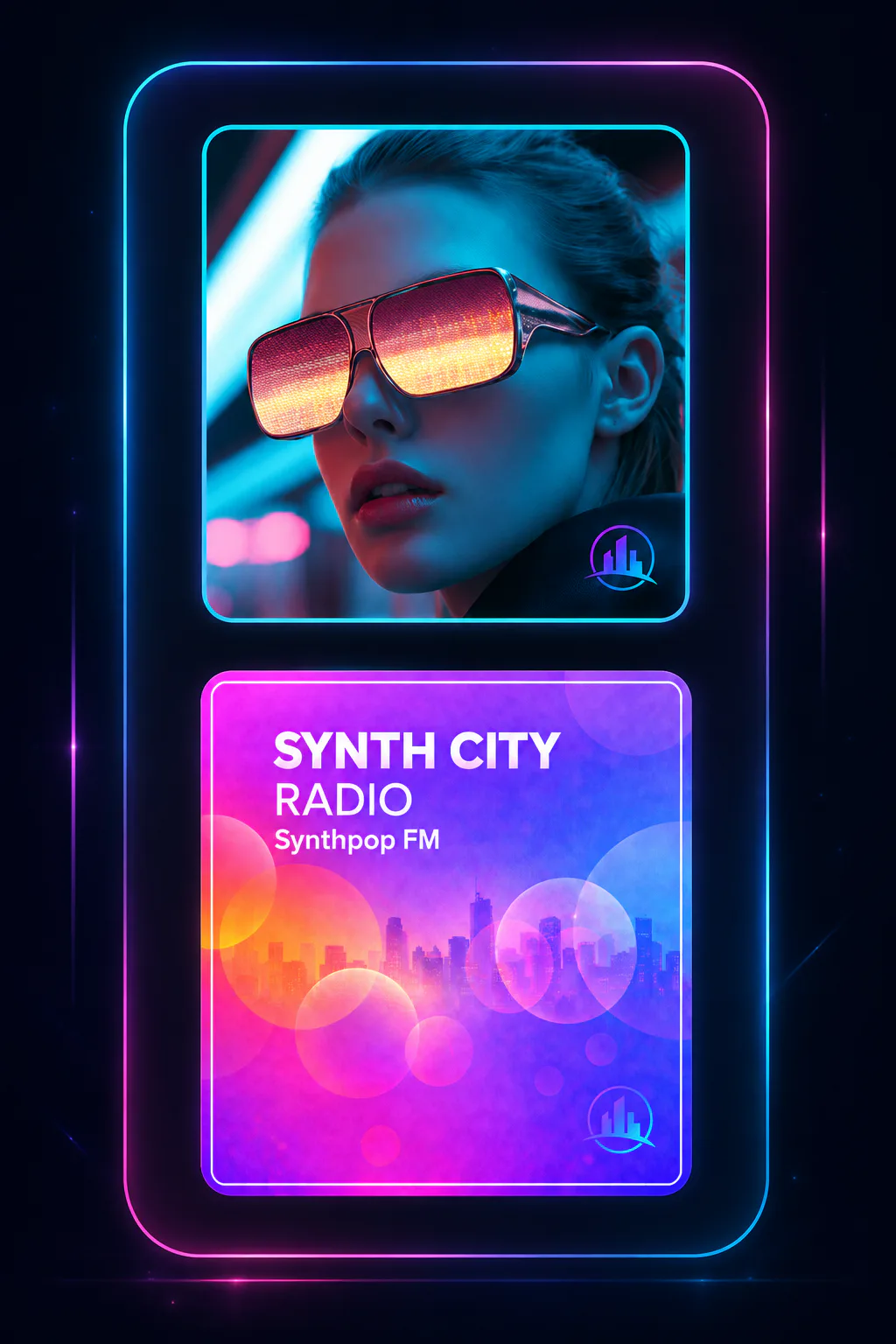 Synth City Radio playlists for synthwave, synthpop and electronic music discovery
