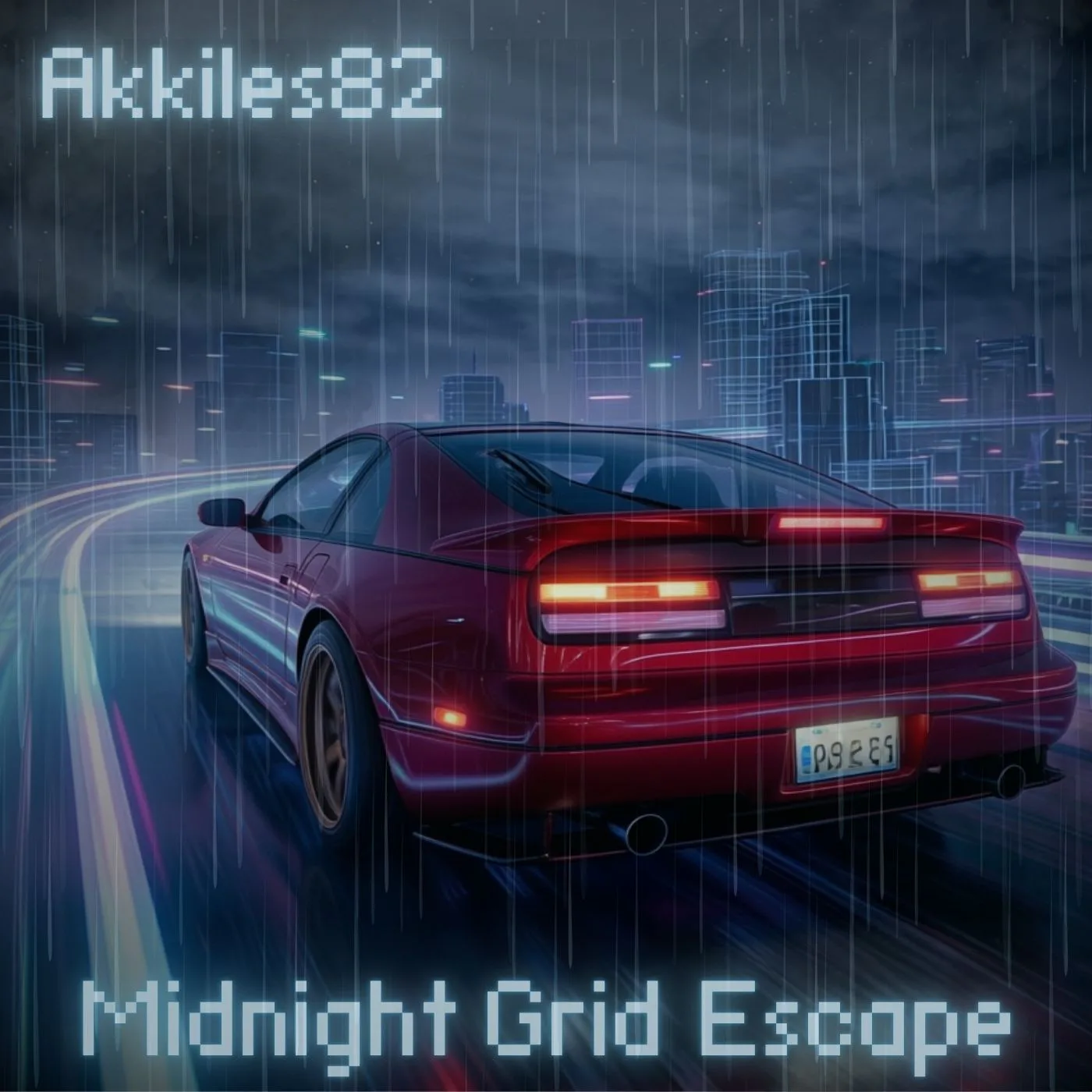 Akkiles82 — Midnight Grid Escape cover artwork.